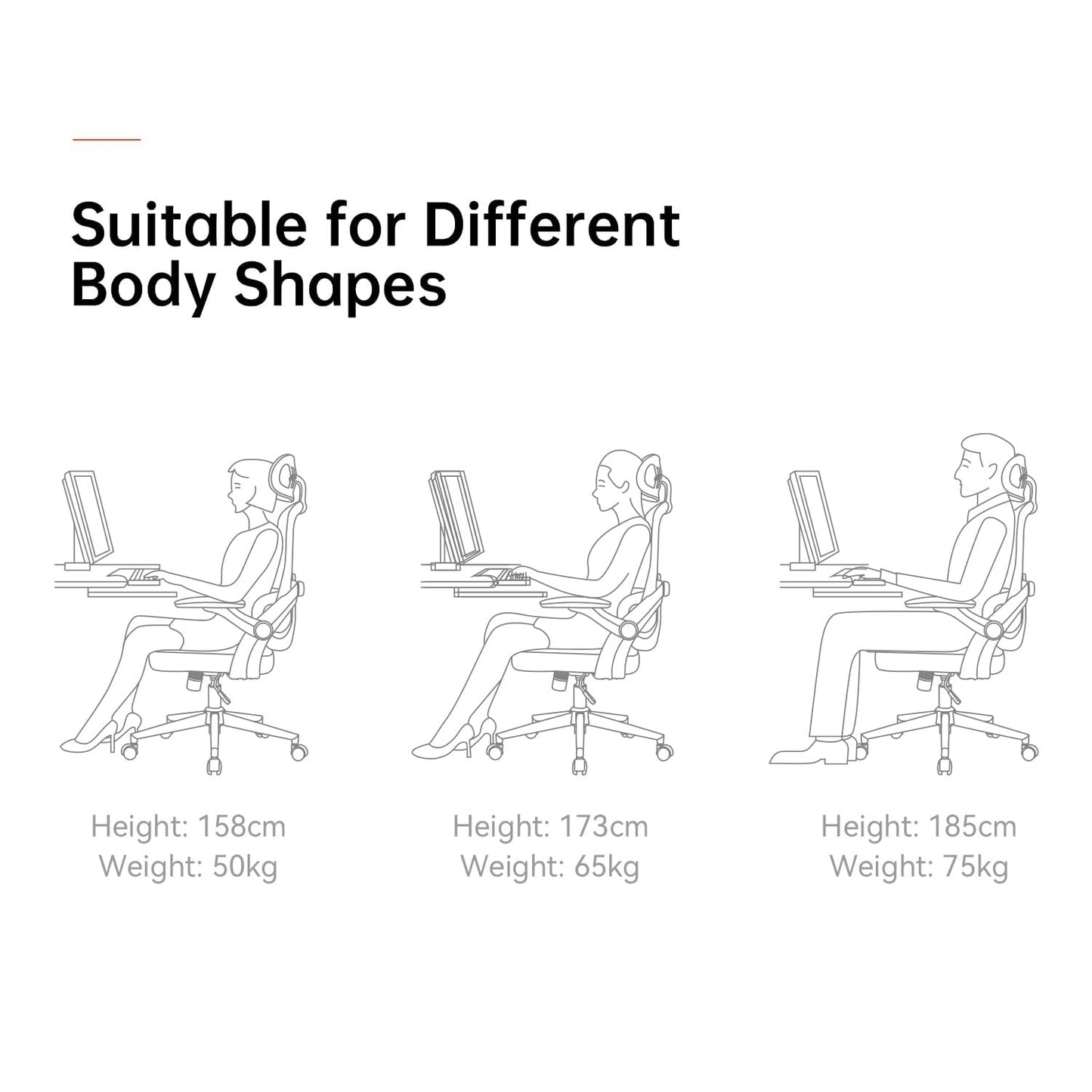 SIHOO M102C Silla ergonomica Escritorio, Silla de Oficina Grande y Alta con reposabrazos Plegables, Soporte Lumbar Ajustable Silla Escritorio, Silla Oficina ergonómica para Uso doméstico - Negro